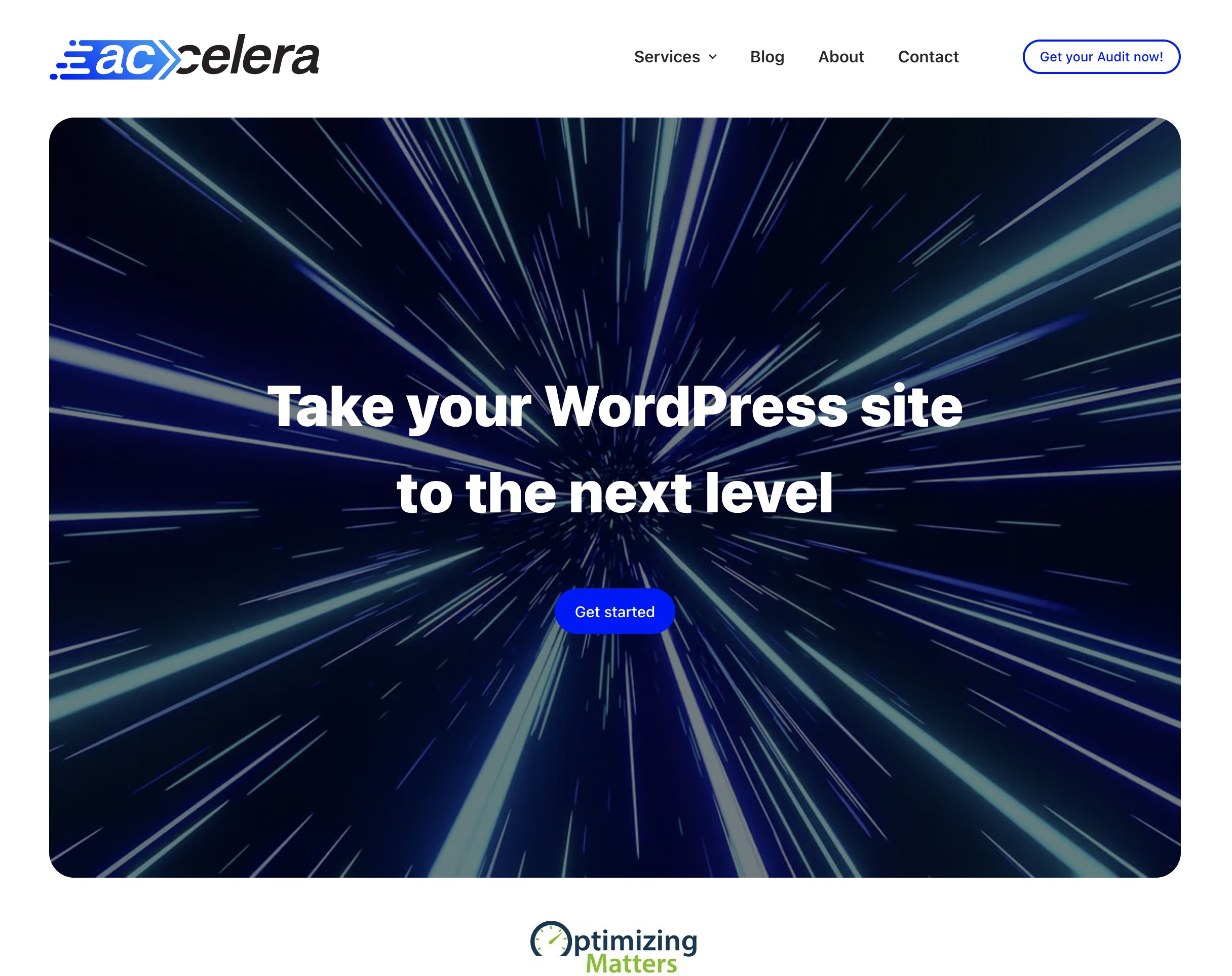 Optimize webpage