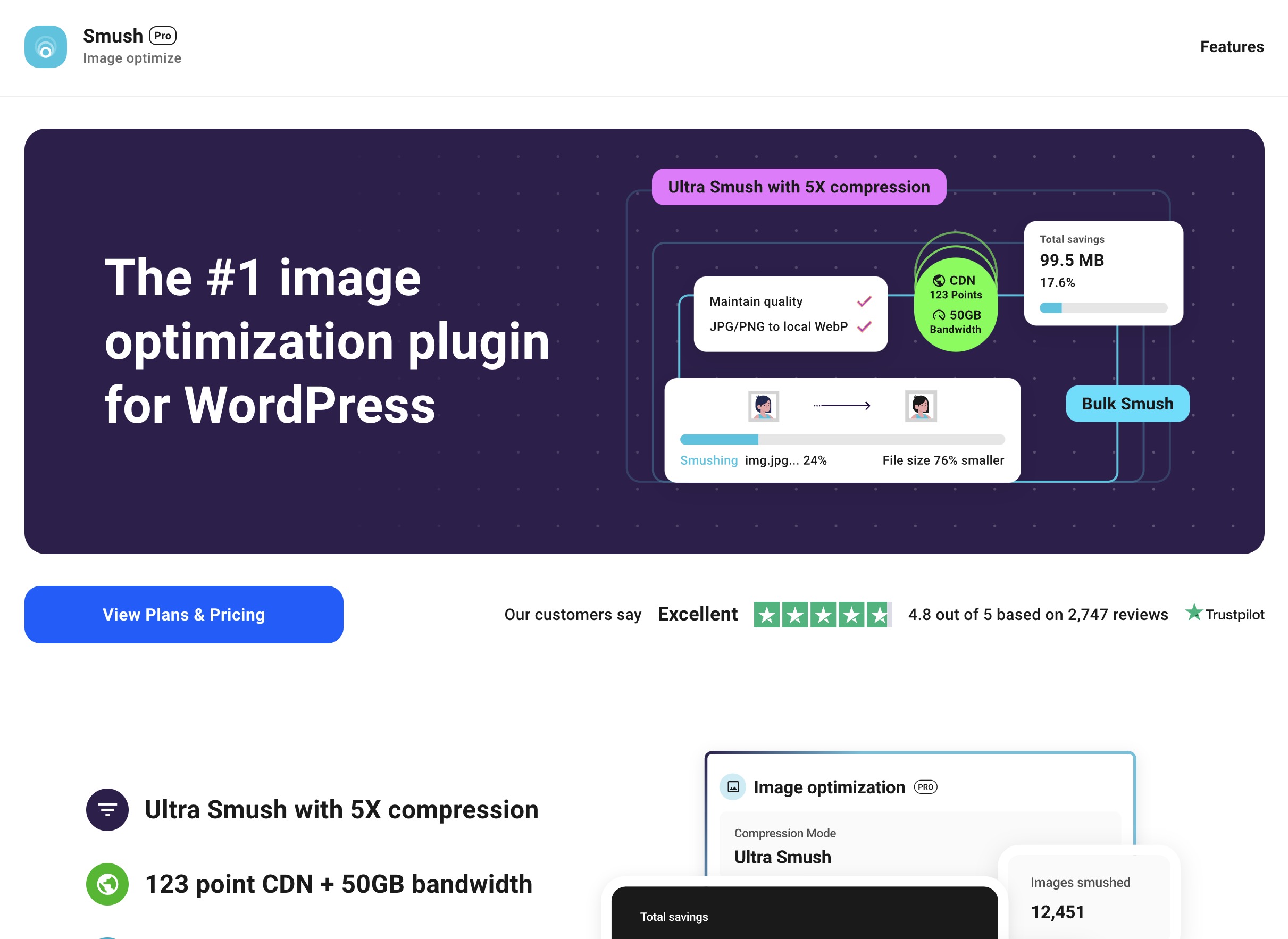 Smush webpage